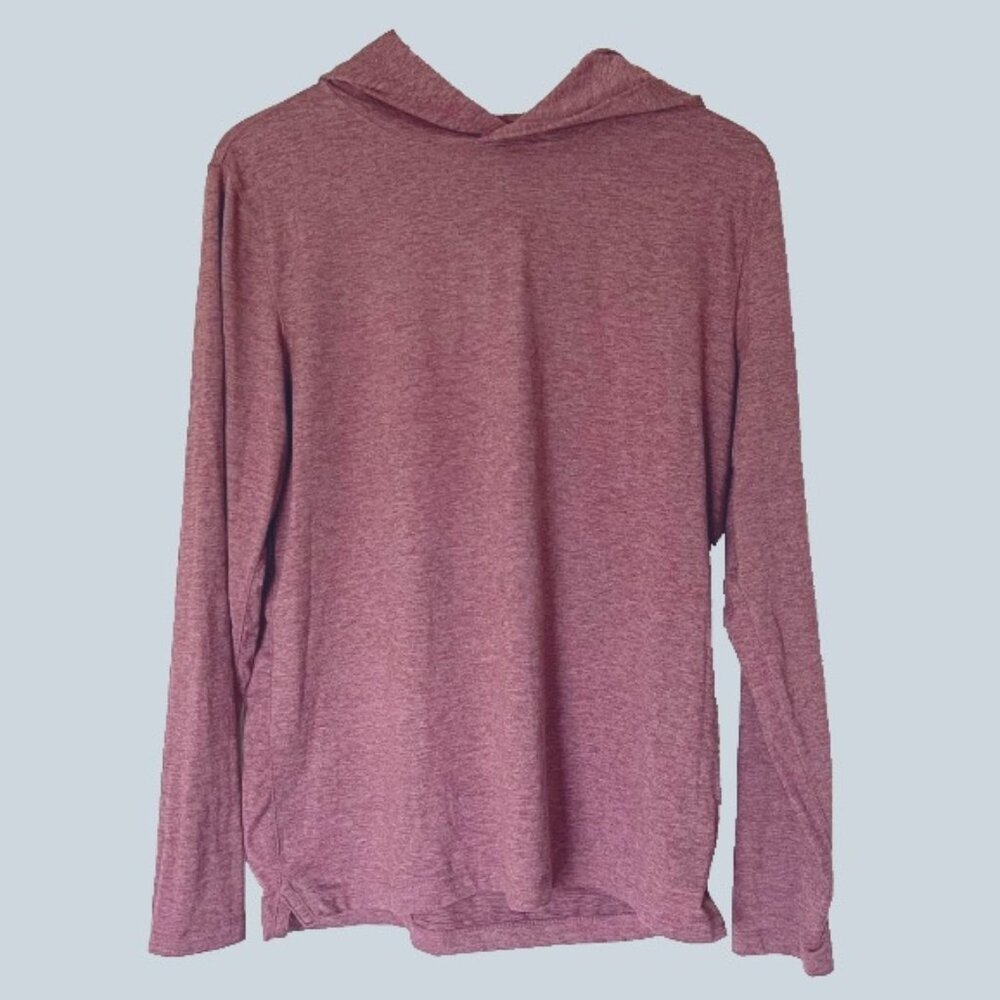 Abercrombie Men’s Air-knit Heather Pink Hoodie – Size Small